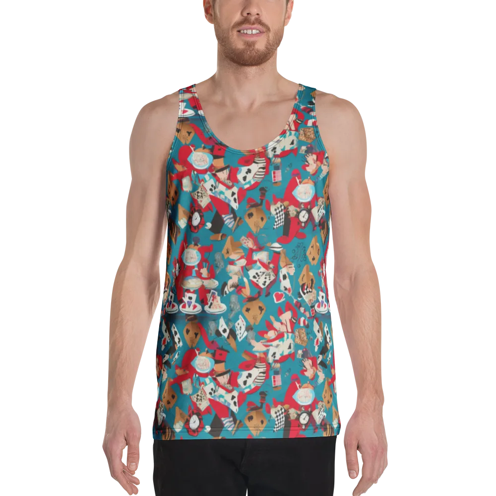 Curiouser Carnival on Men's Tank Top — Front
