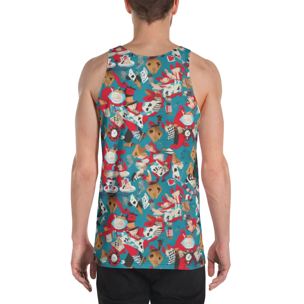 Curiouser Carnival on Men's Tank Top — Back
