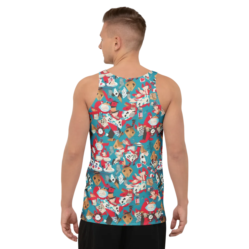 Curiouser Carnival on Men's Tank Top — Back