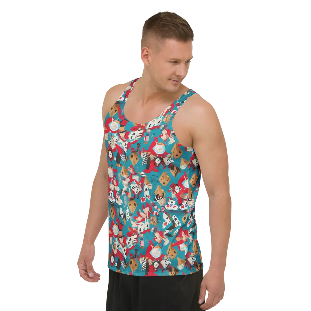 Curiouser Carnival on Men's Tank Top — Left Front
