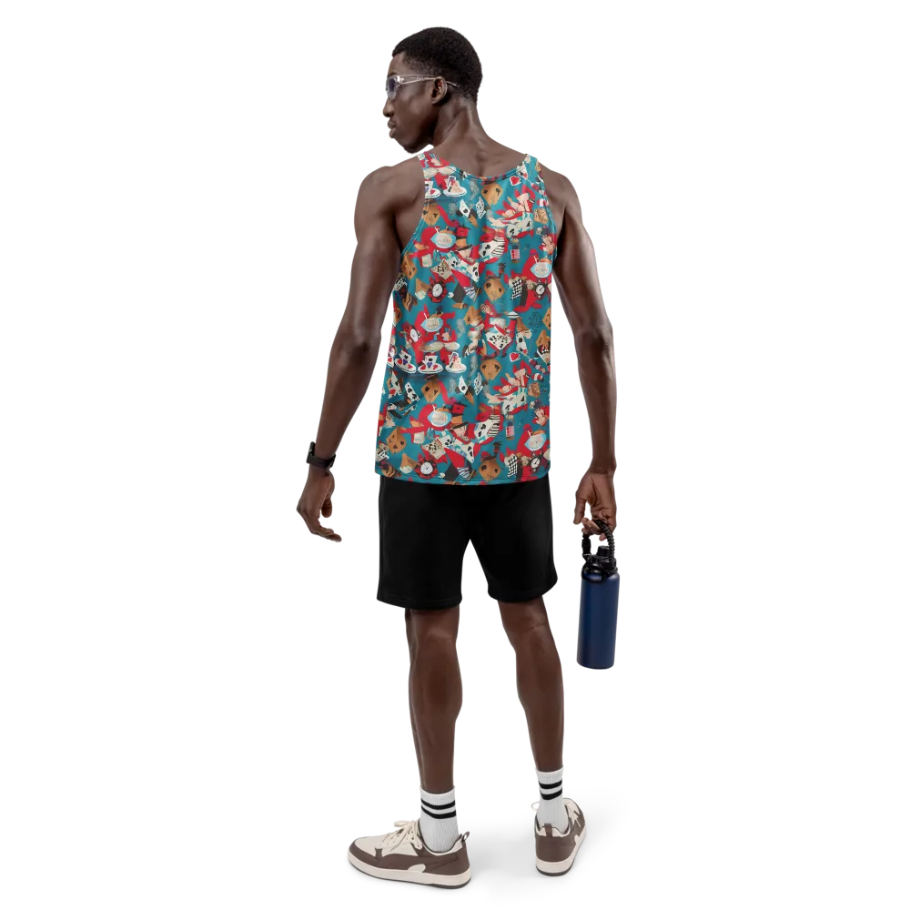 Curiouser Carnival on Men's Tank Top — Back