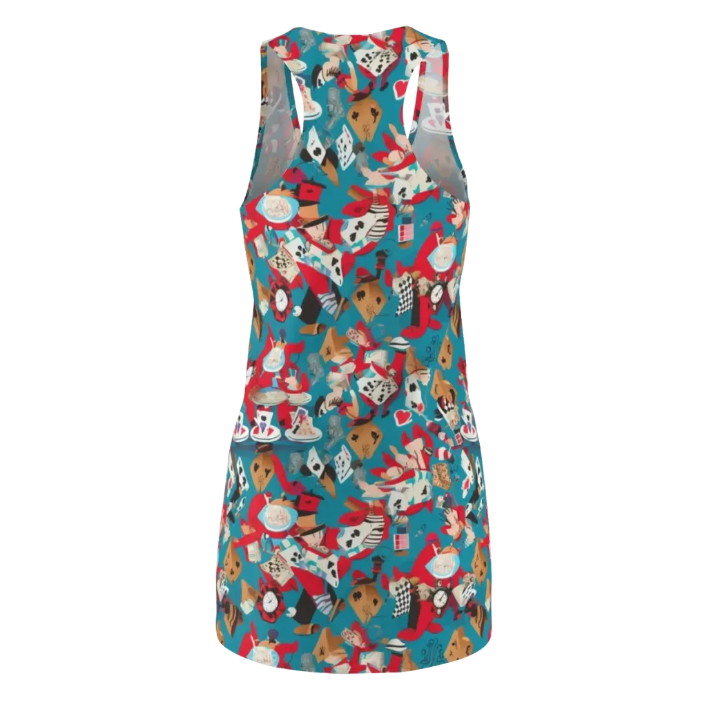 Curiouser Carnival on Racerback Dress — Back