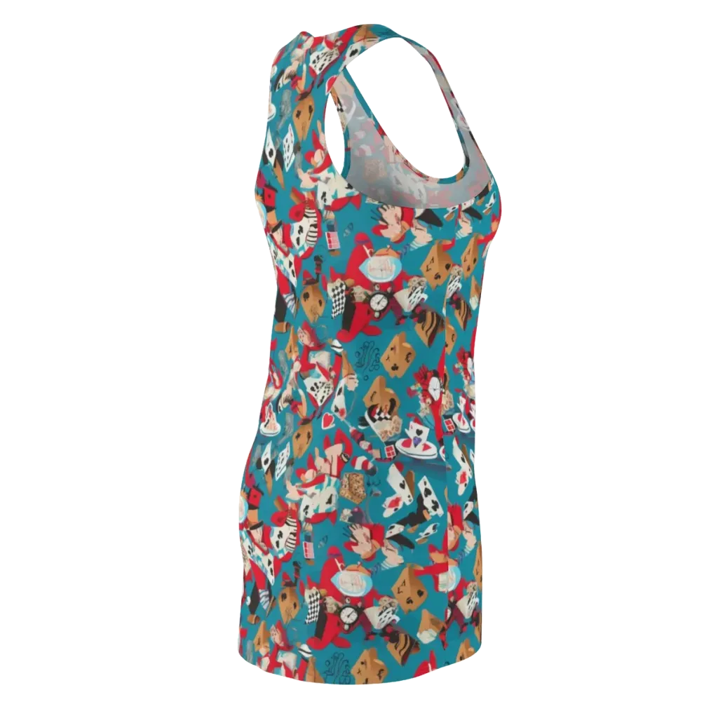 Curiouser Carnival on Racerback Dress — Back Side