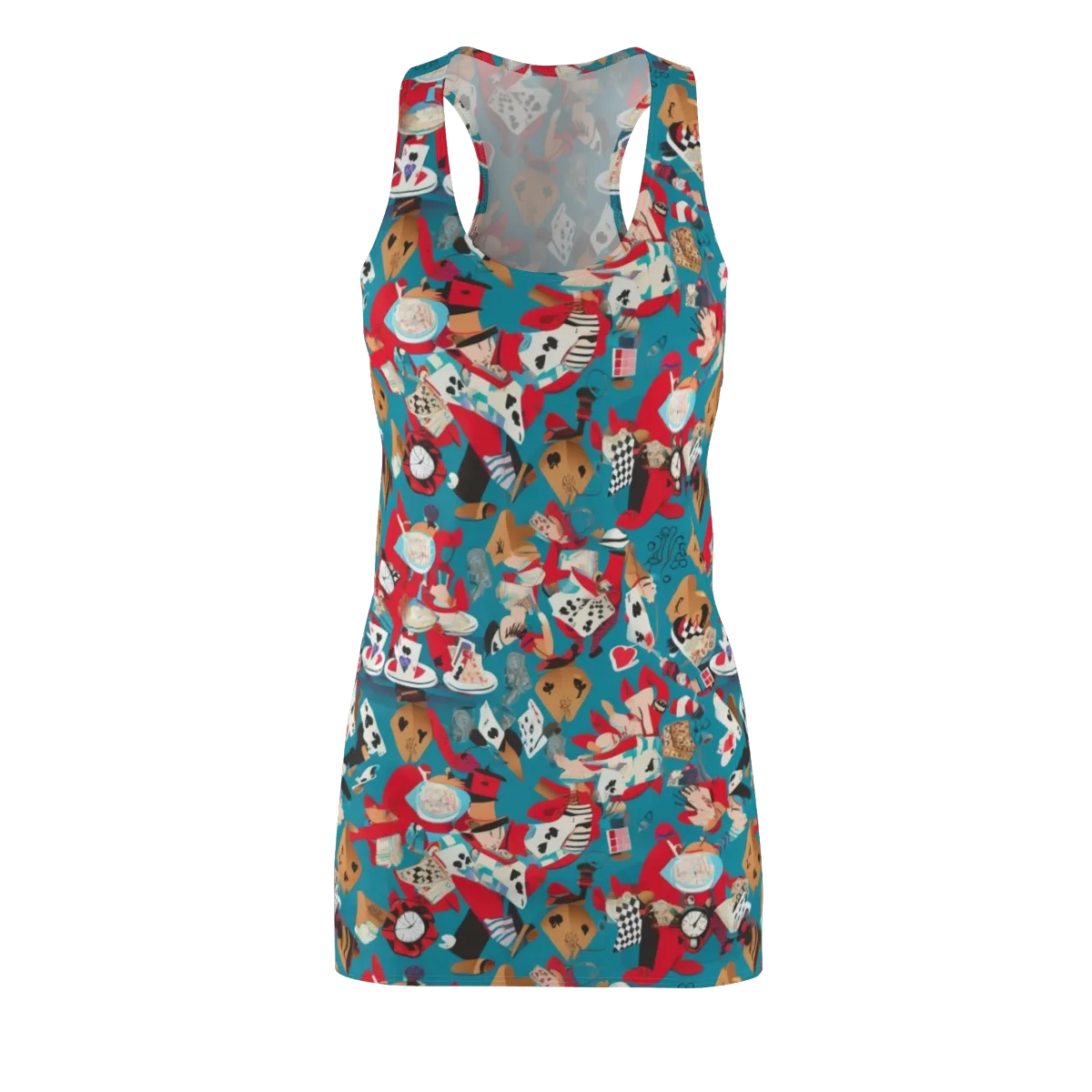 Curiouser Carnival on Racerback Dress — Front