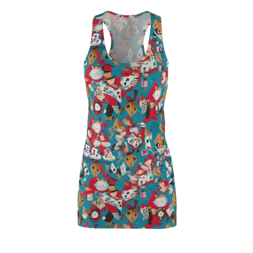 Curiouser Carnival on a Racerback Dress