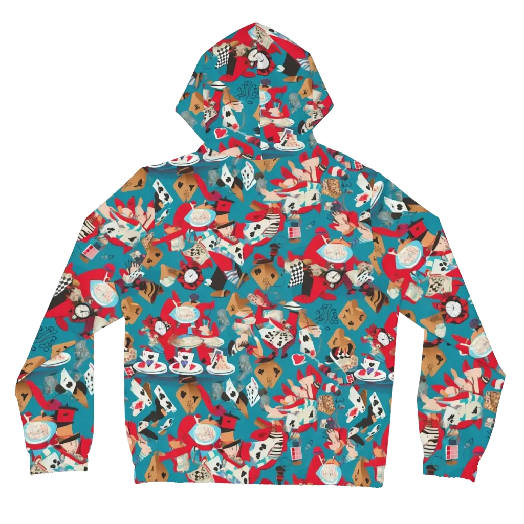 Curiouser Carnival on Women's Full-Zip Hoodie — Back