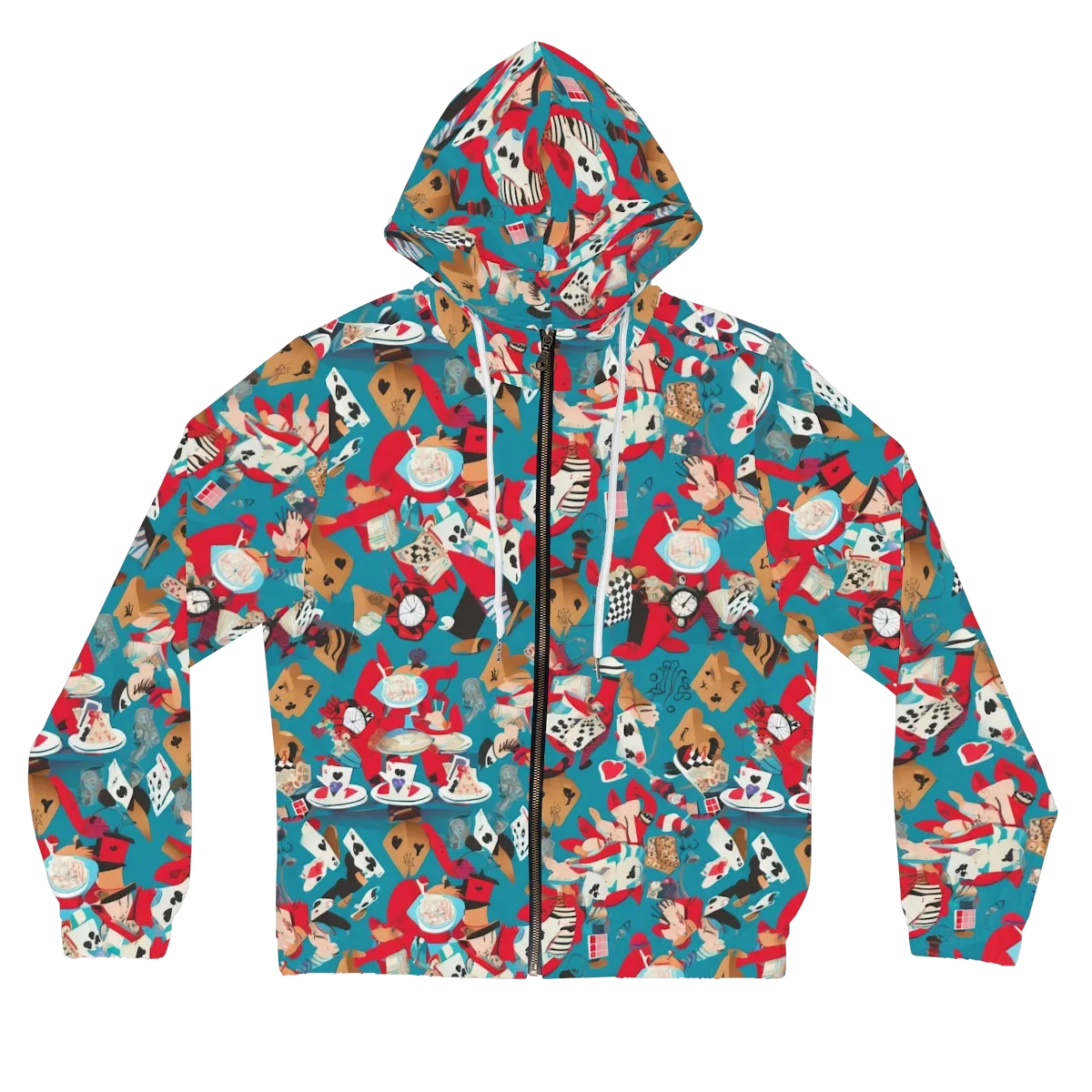 Curiouser Carnival on Women's Full-Zip Hoodie — Front