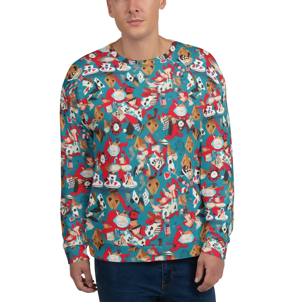 Curiouser Carnival on Sweatshirt — Front