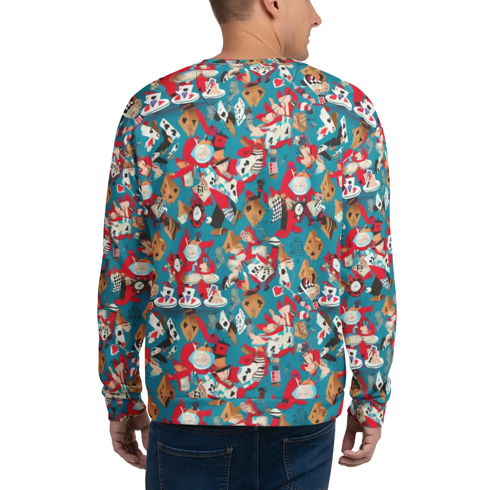 Curiouser Carnival on Sweatshirt — Back