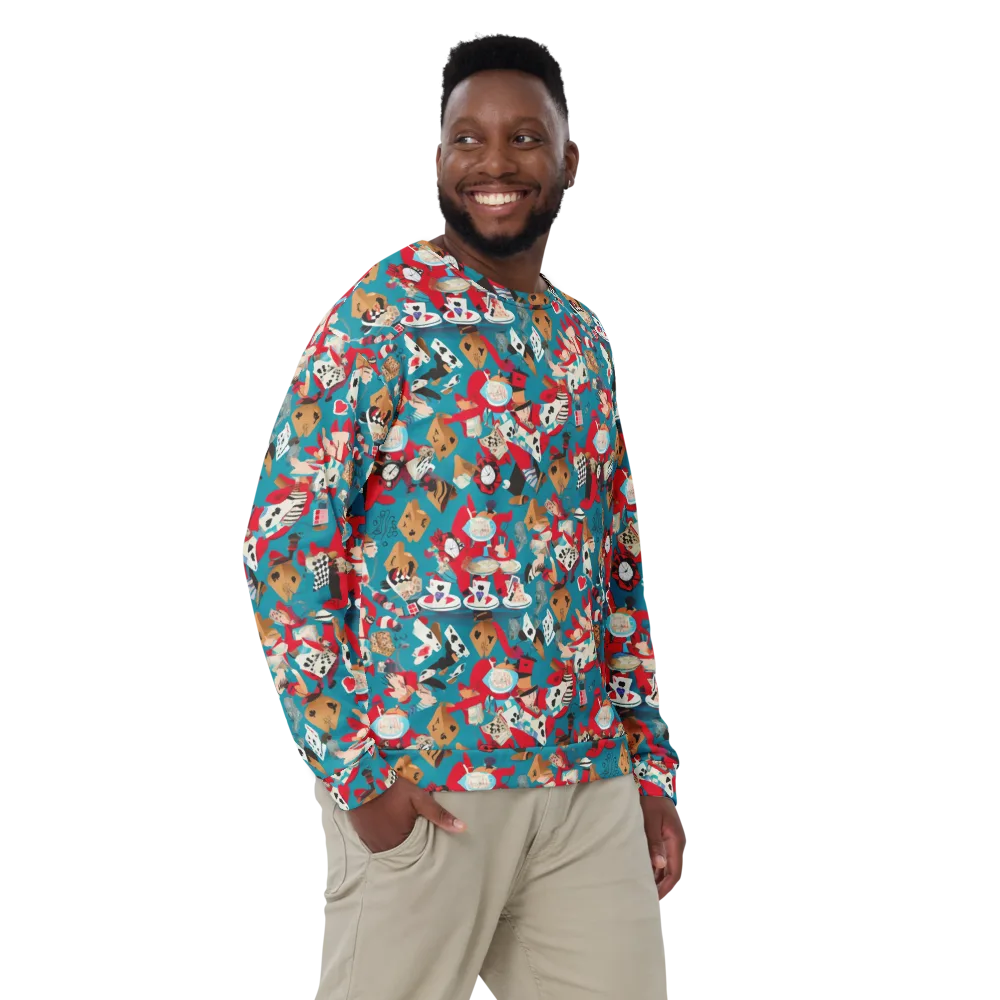 Curiouser Carnival on Sweatshirt — Front