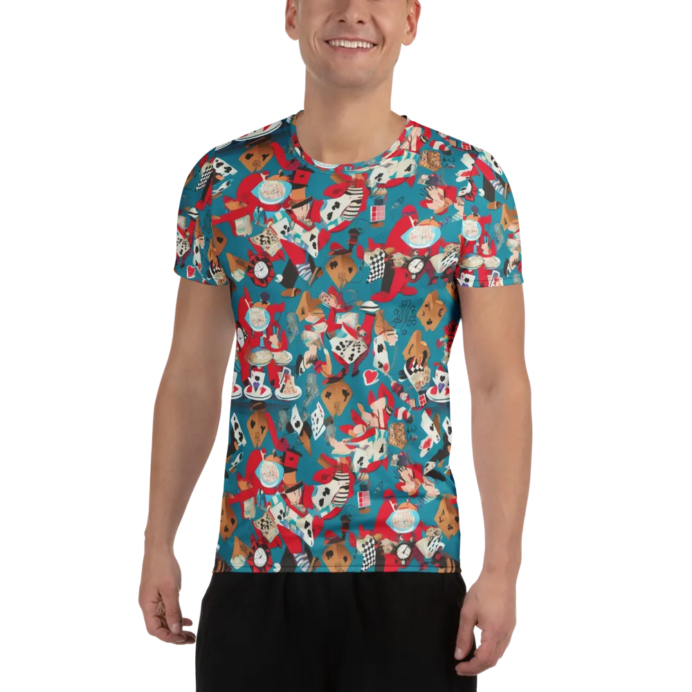 Curiouser Carnival on Men's Athletic T-Shirt — Front