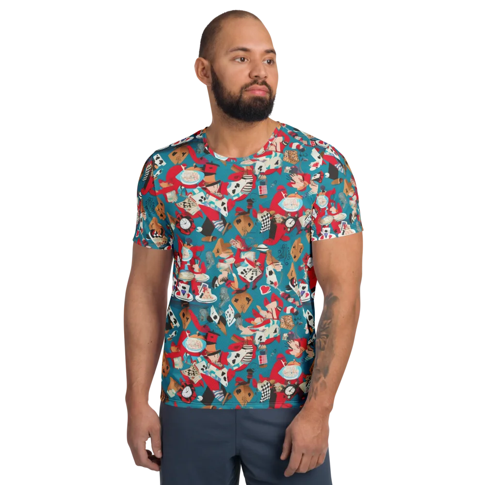 Curiouser Carnival on Men's Athletic T-Shirt — Front