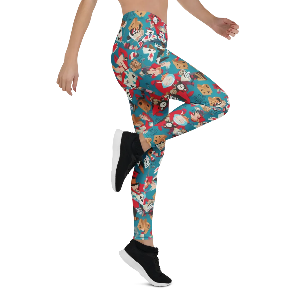 Curiouser Carnival on Leggings — Right