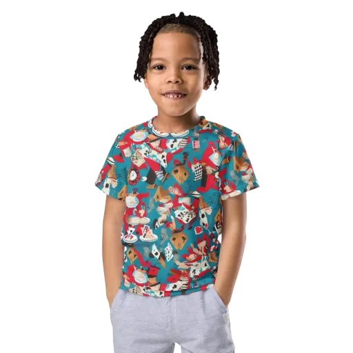 Curiouser Carnival on a Kids Crew Neck T-Shirt