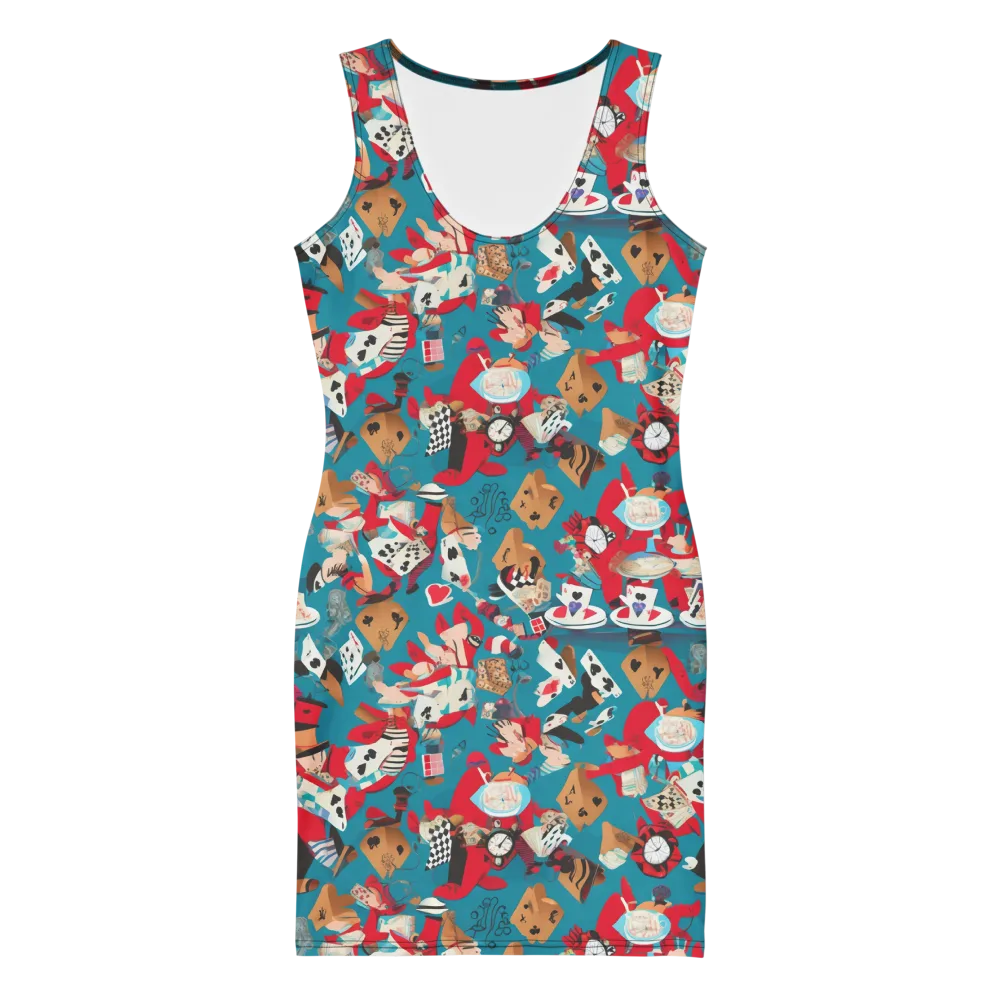 Curiouser Carnival on Bodycon Dress — Front
