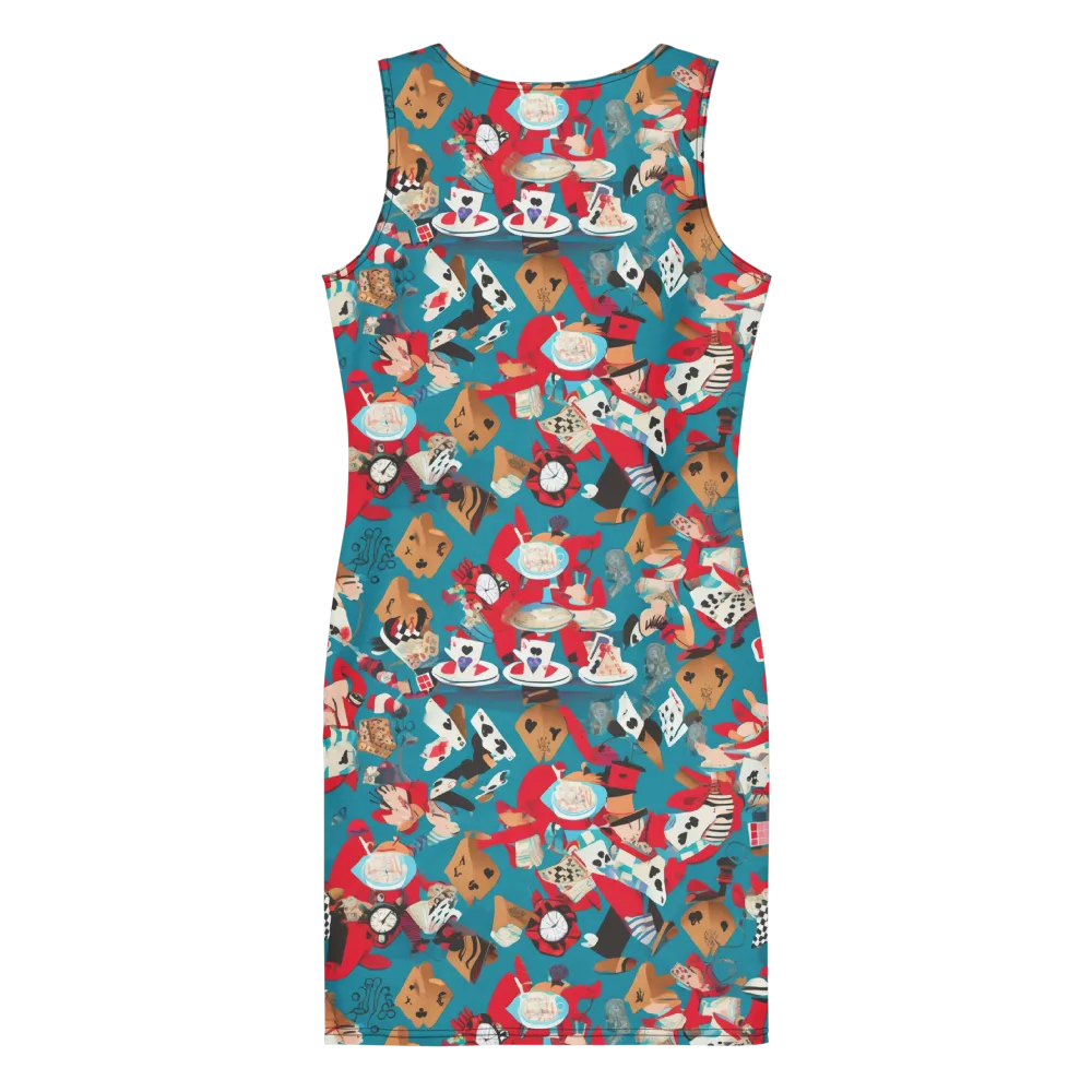 Curiouser Carnival on Bodycon Dress — Back