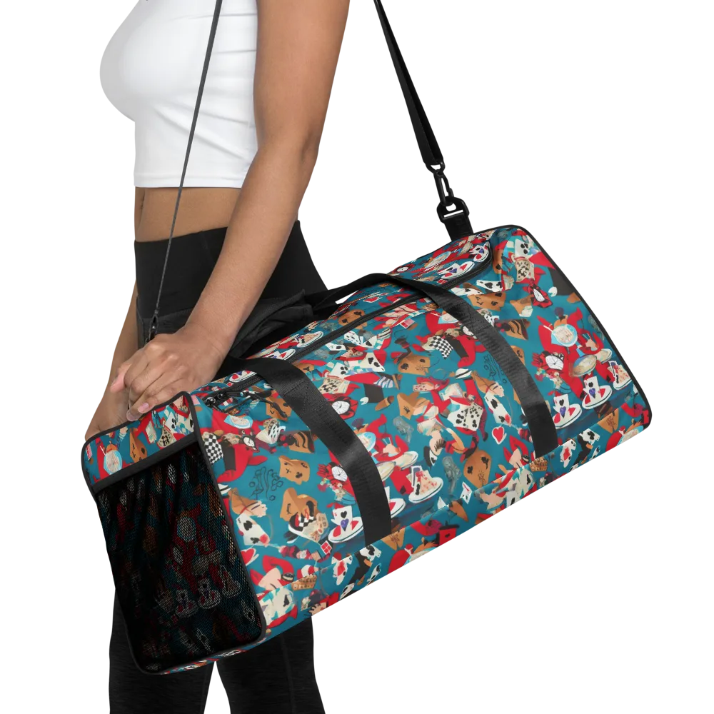 Curiouser Carnival on Duffle Bag — Front