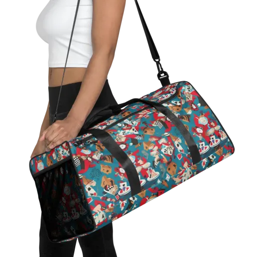 Curiouser Carnival on a Duffle Bag