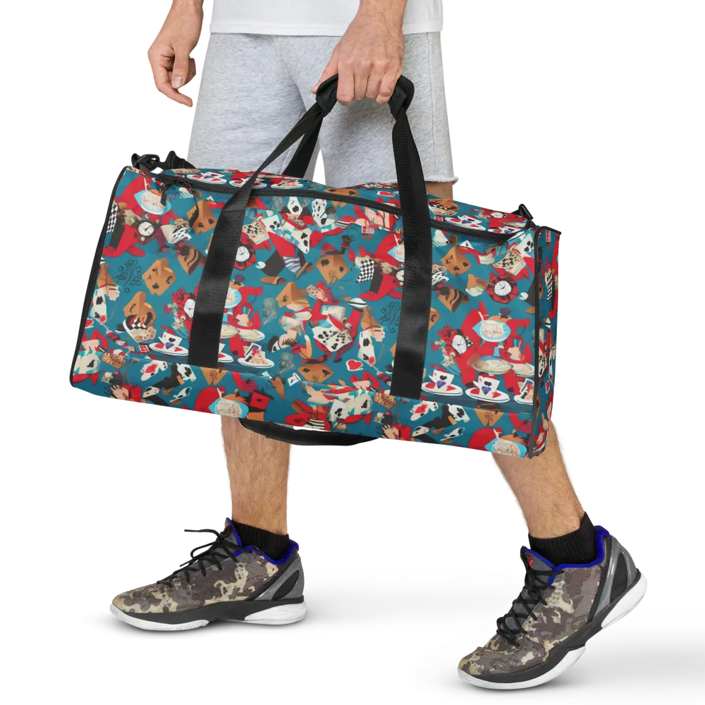 Curiouser Carnival on Duffle Bag — Front