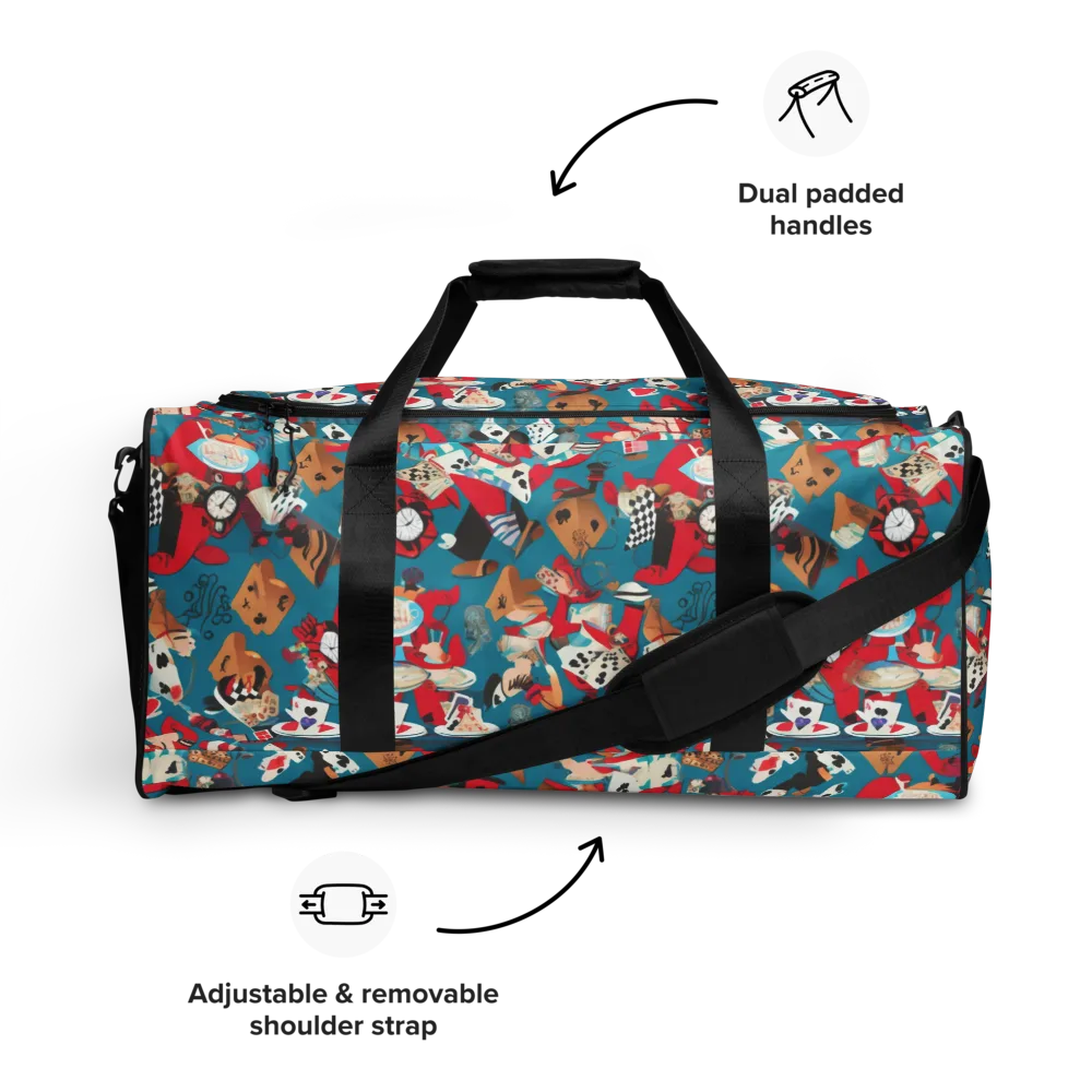 Curiouser Carnival on Duffle Bag — Front