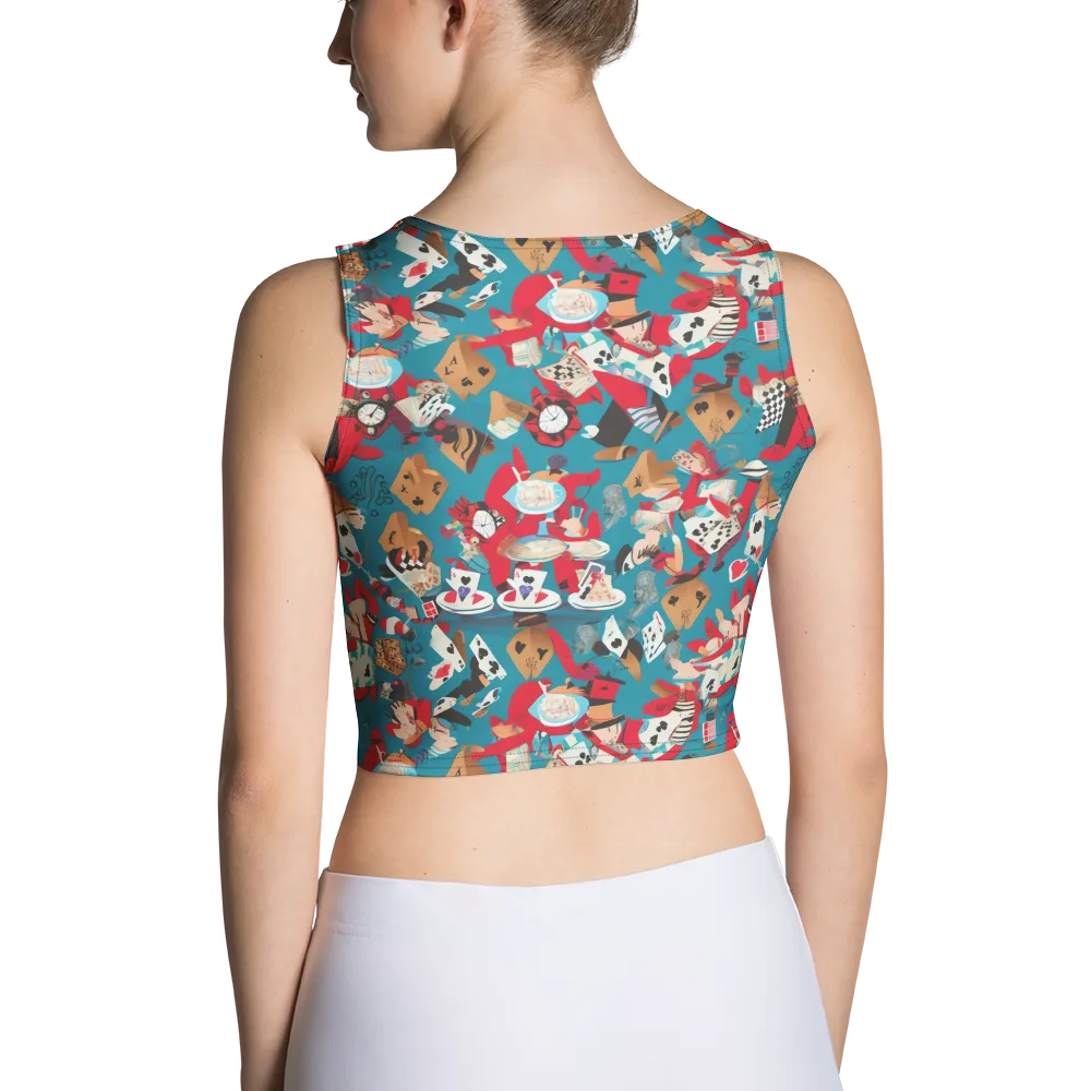 Curiouser Carnival on Crop Top — Back