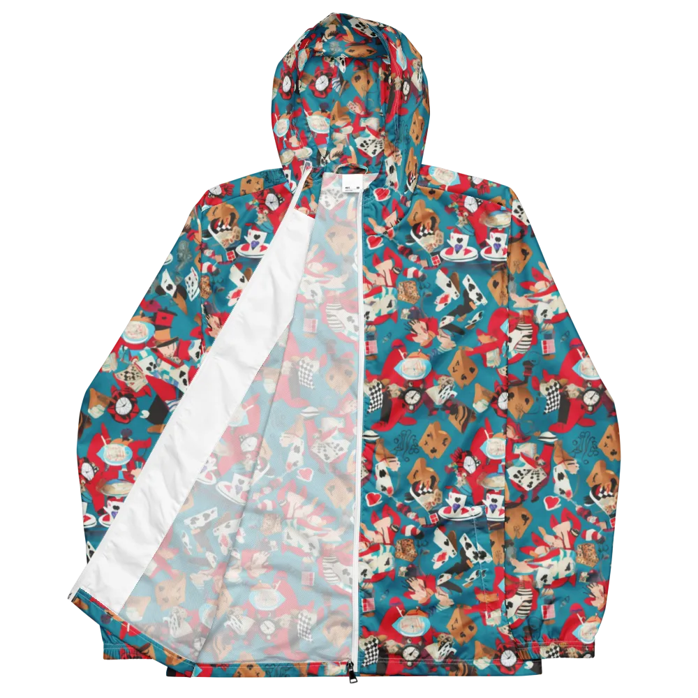 Curiouser Carnival on Men's Windbreaker — Front