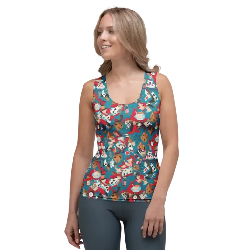 Curiouser Carnival on a Women's Tank Top