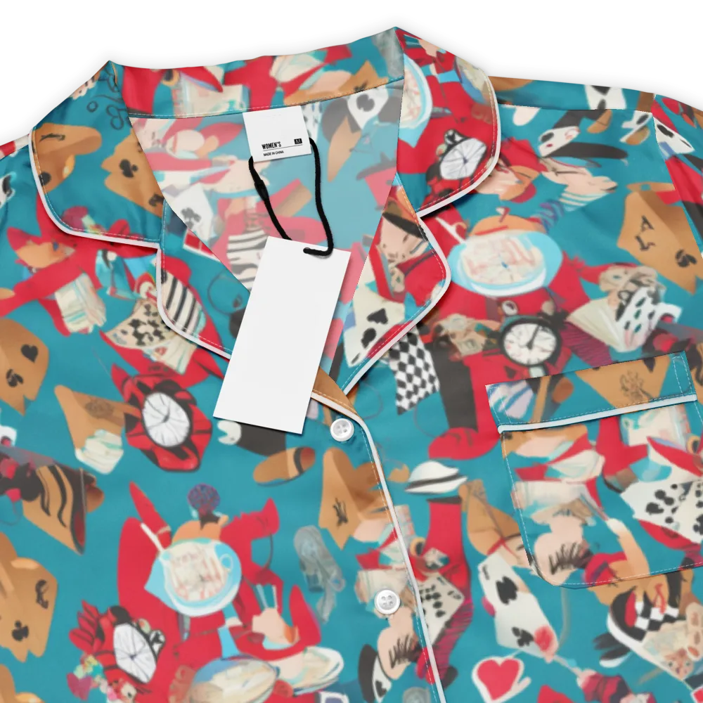 Curiouser Carnival on Women's Short Sleeve Pajama Top — Product details