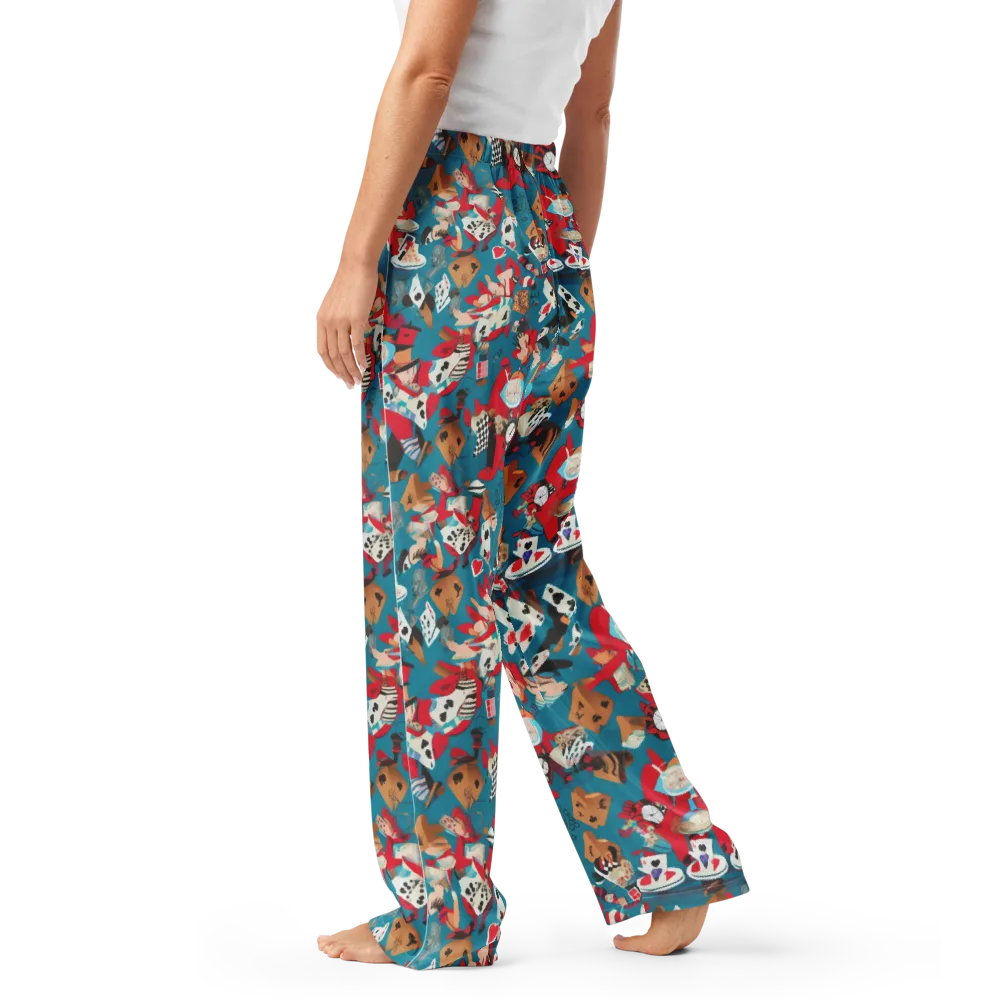 Curiouser Carnival on Women's Pajama Pants — Left