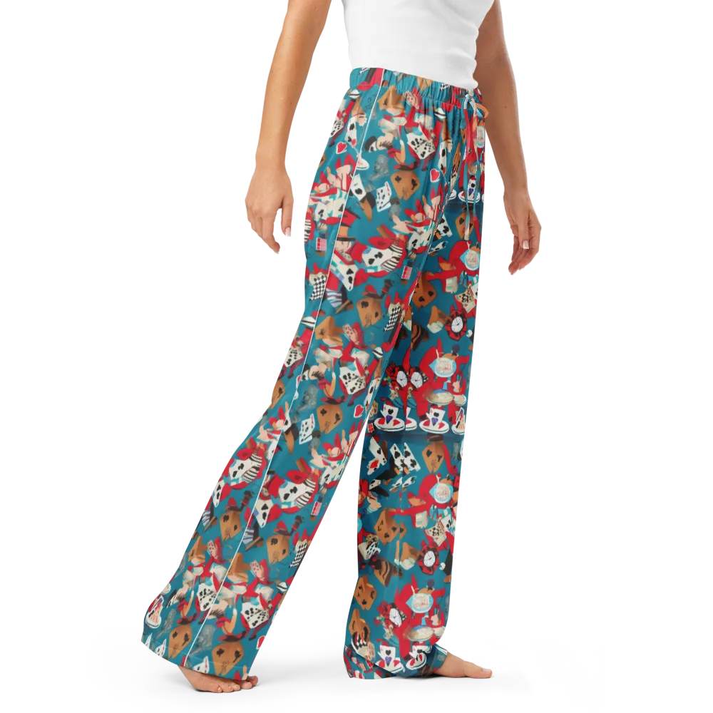 Curiouser Carnival on Women's Pajama Pants — Right Front