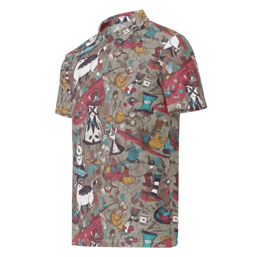 Velvet Rabbit Riddle on a Men's Slim Fit Polo Shirt