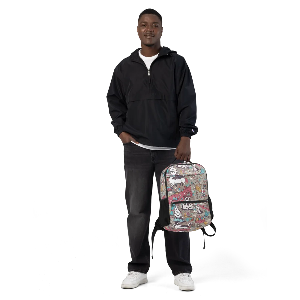 Velvet Rabbit Riddle on Utility Backpack — Front