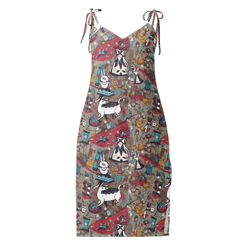 Velvet Rabbit Riddle on Slip Dress — Front