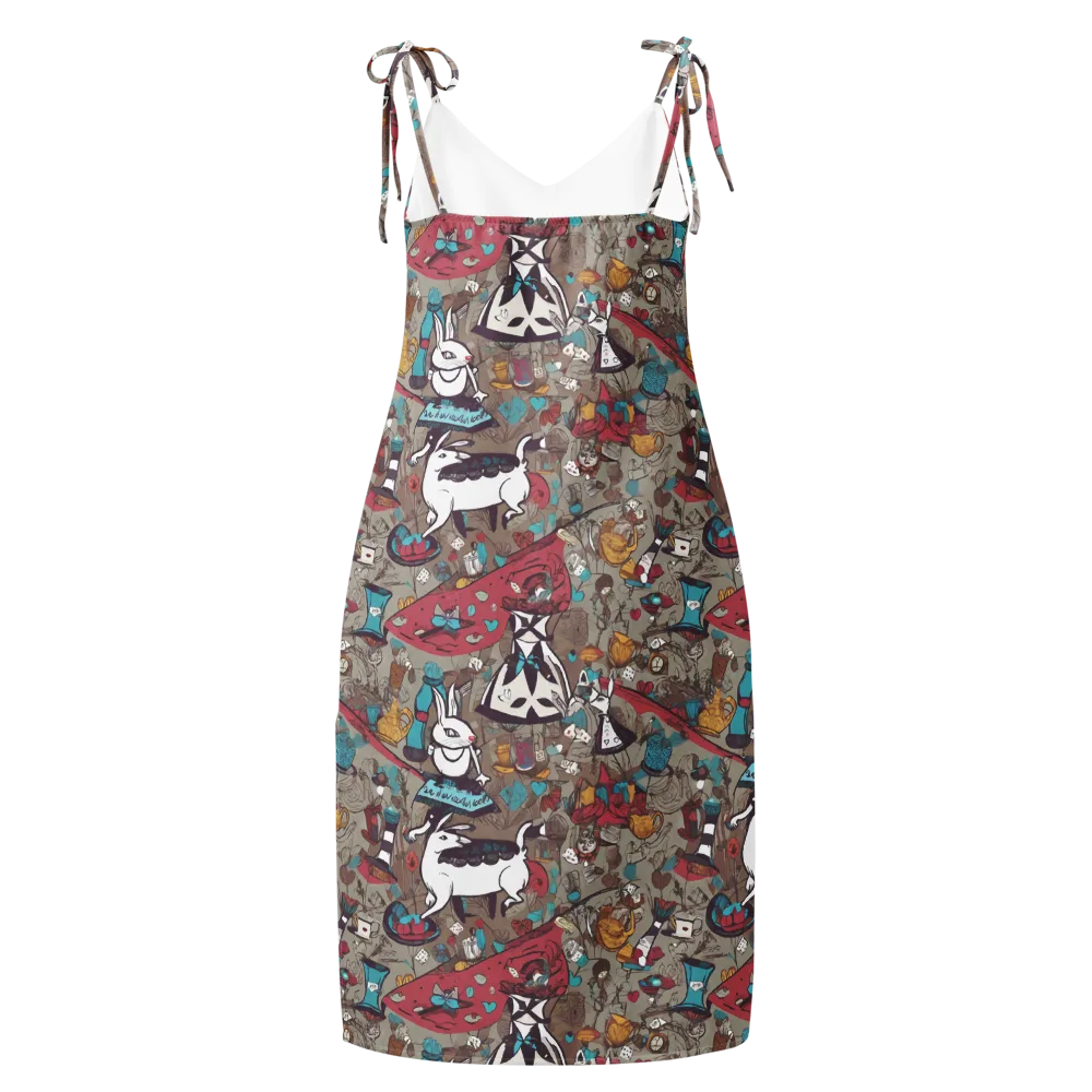 Velvet Rabbit Riddle on Slip Dress — Back