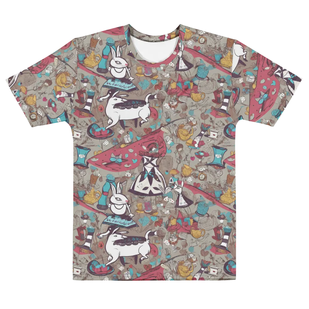 Velvet Rabbit Riddle on Men's Cotton Crew Neck T-Shirt — Front