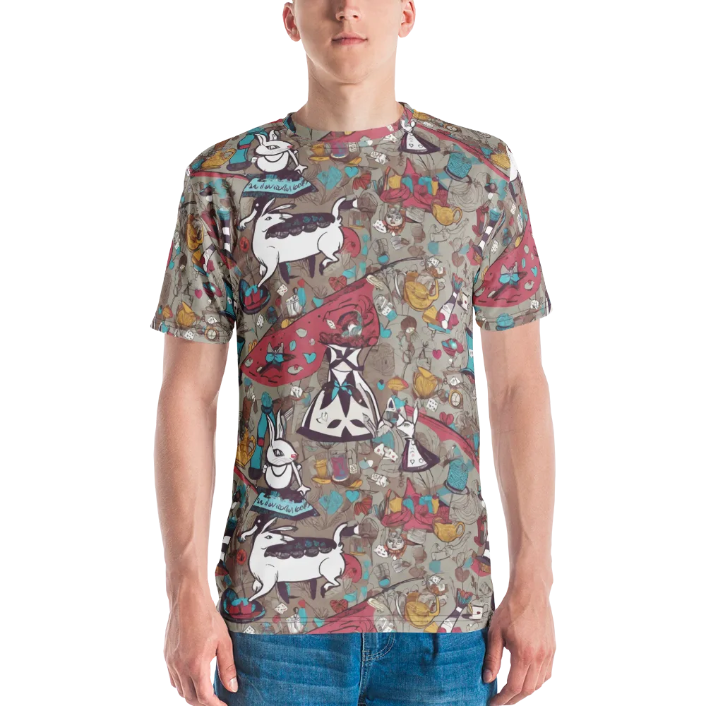 Velvet Rabbit Riddle on Men's Crew Neck T-Shirt — Front