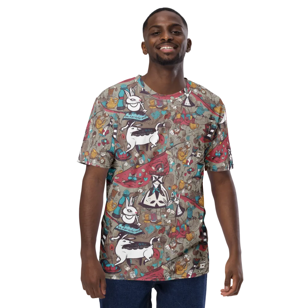 Velvet Rabbit Riddle on Men's Crew Neck T-Shirt — Front