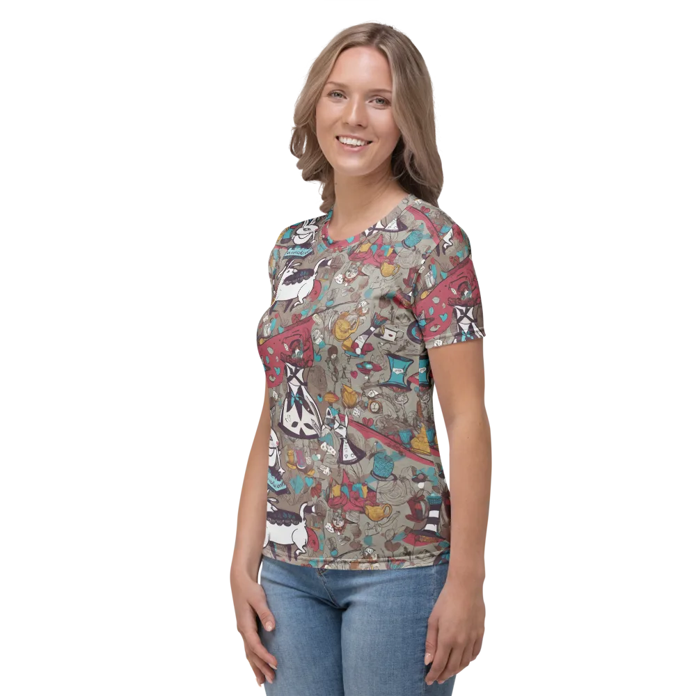 Velvet Rabbit Riddle on Women's Crew Neck T-Shirt — Left