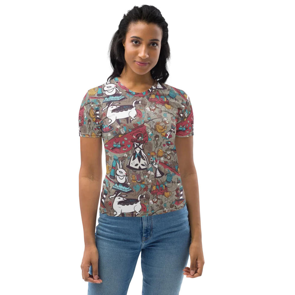 Velvet Rabbit Riddle on Women's Crew Neck T-Shirt — Front
