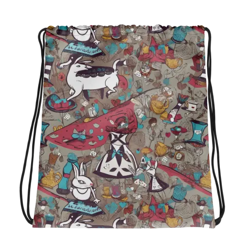 Velvet Rabbit Riddle on a Drawstring Bag