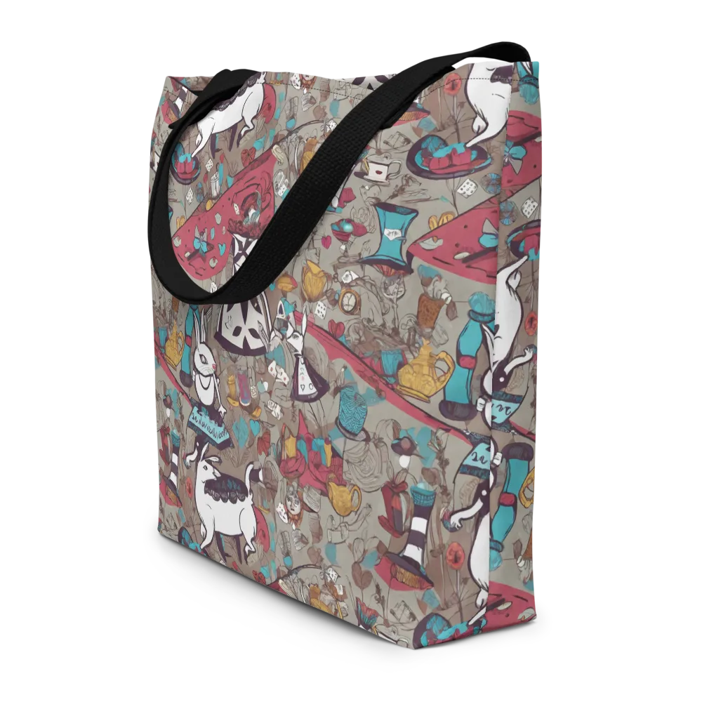 Velvet Rabbit Riddle on Large Tote Bag W/ Pocket — Front