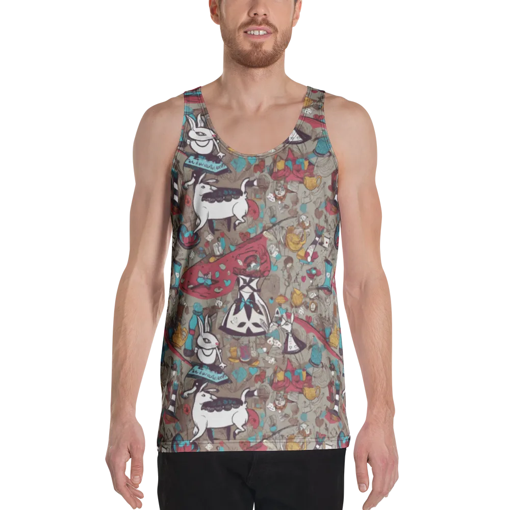 Velvet Rabbit Riddle on Men's Tank Top — Front
