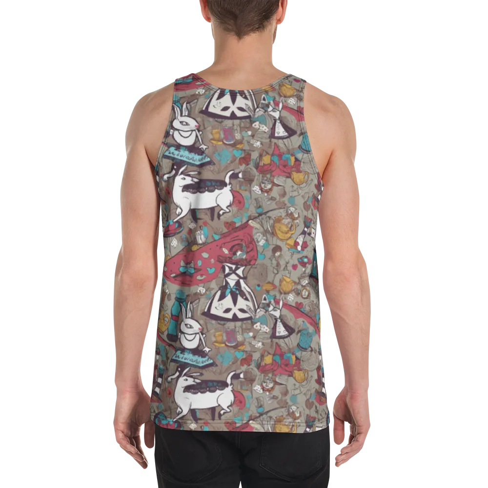 Velvet Rabbit Riddle on Men's Tank Top — Back