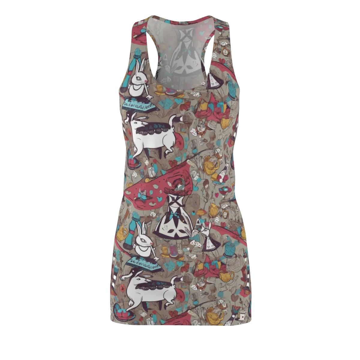 Velvet Rabbit Riddle on Racerback Dress — Front