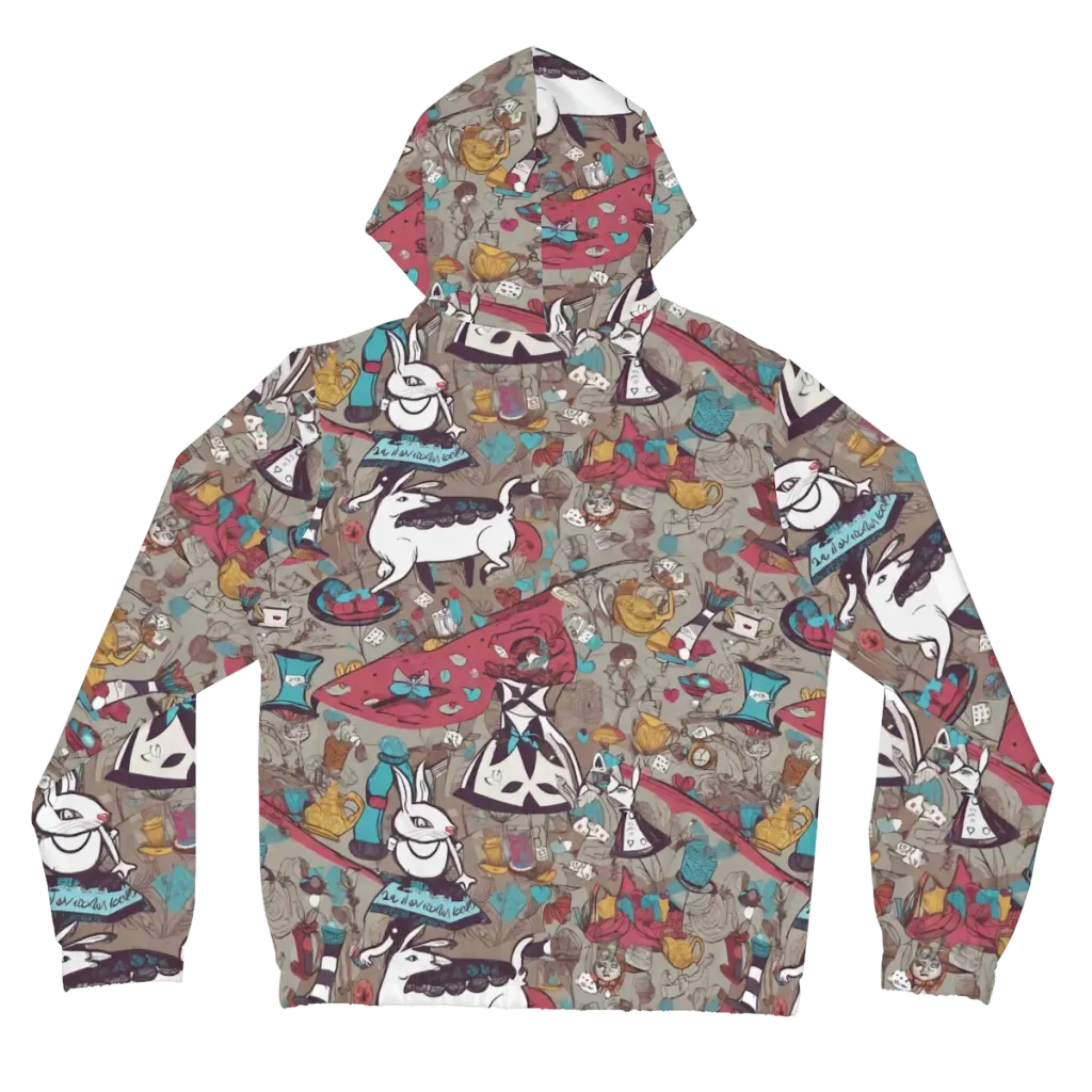 Velvet Rabbit Riddle on Women's Full-Zip Hoodie — Back