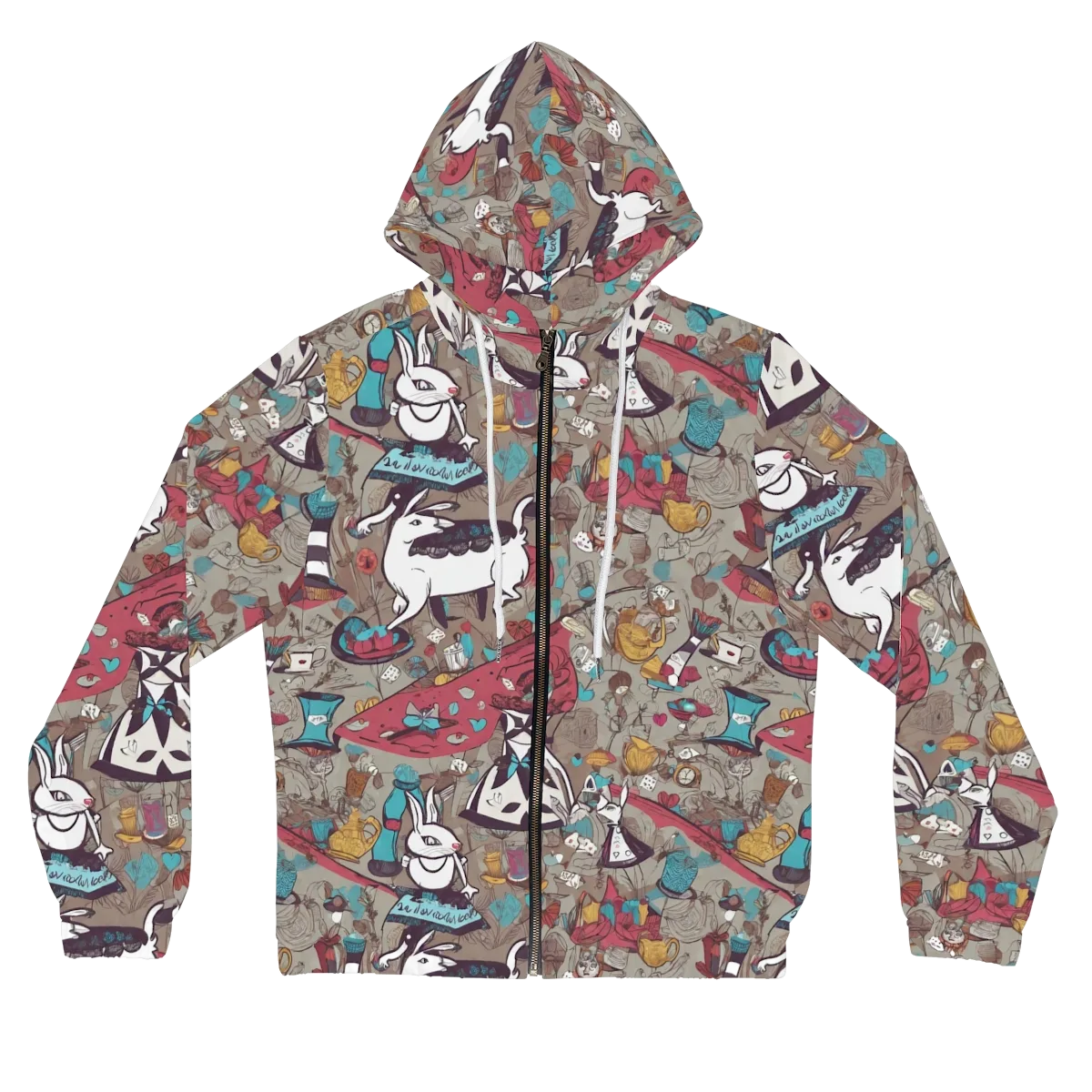 Velvet Rabbit Riddle on Women's Full-Zip Hoodie — Front