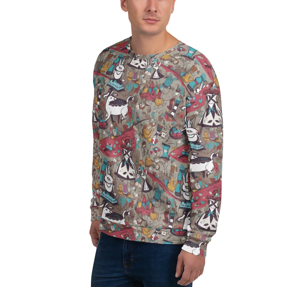 Velvet Rabbit Riddle on Sweatshirt — Left Front
