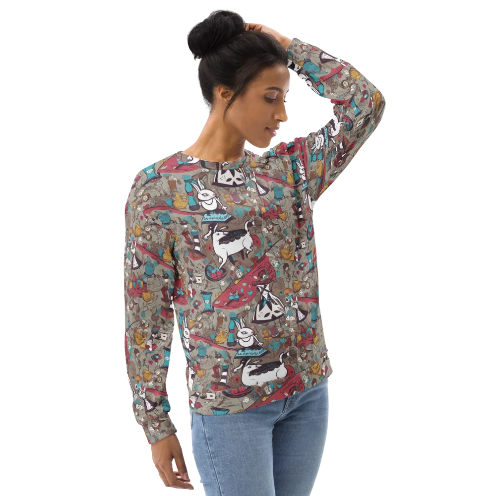 Velvet Rabbit Riddle on Sweatshirt — Right Front