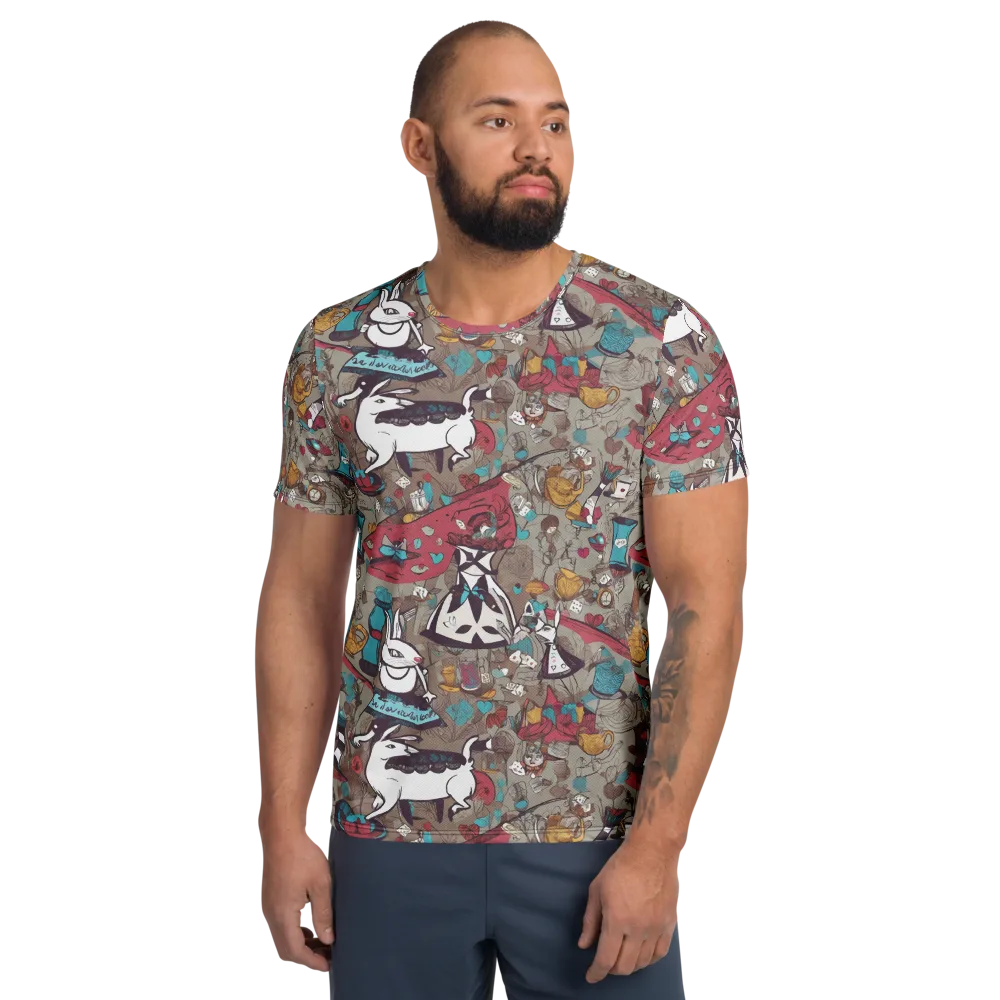 Velvet Rabbit Riddle on Men's Athletic T-Shirt — Front