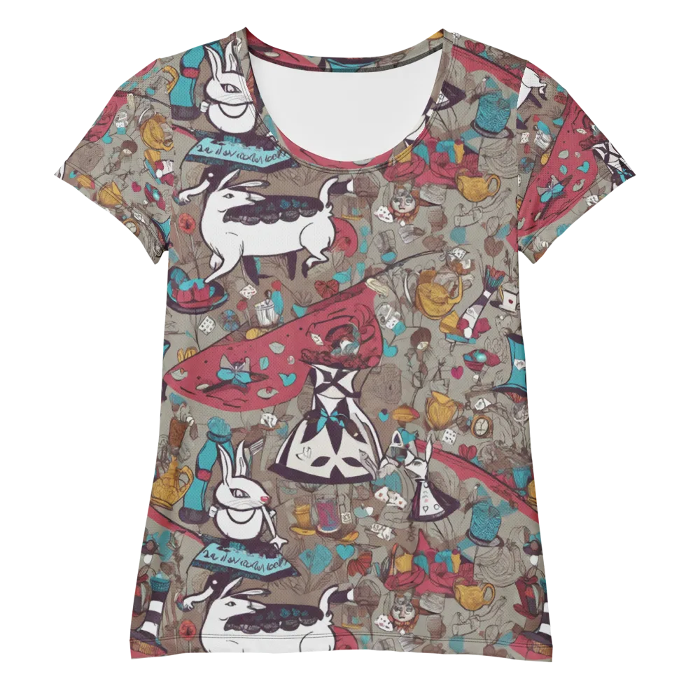 Velvet Rabbit Riddle on Women's Athletic T-Shirt — Front